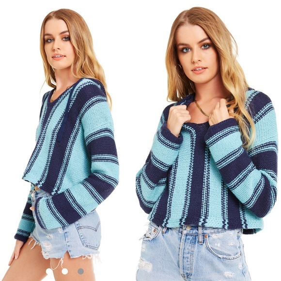 Wildfox Sweaters - New! Wildfox Hermosa knitted hooded sweater NWT